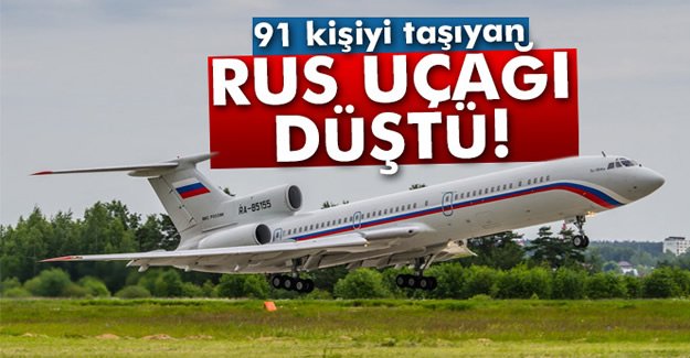 Rus uçağı düştü